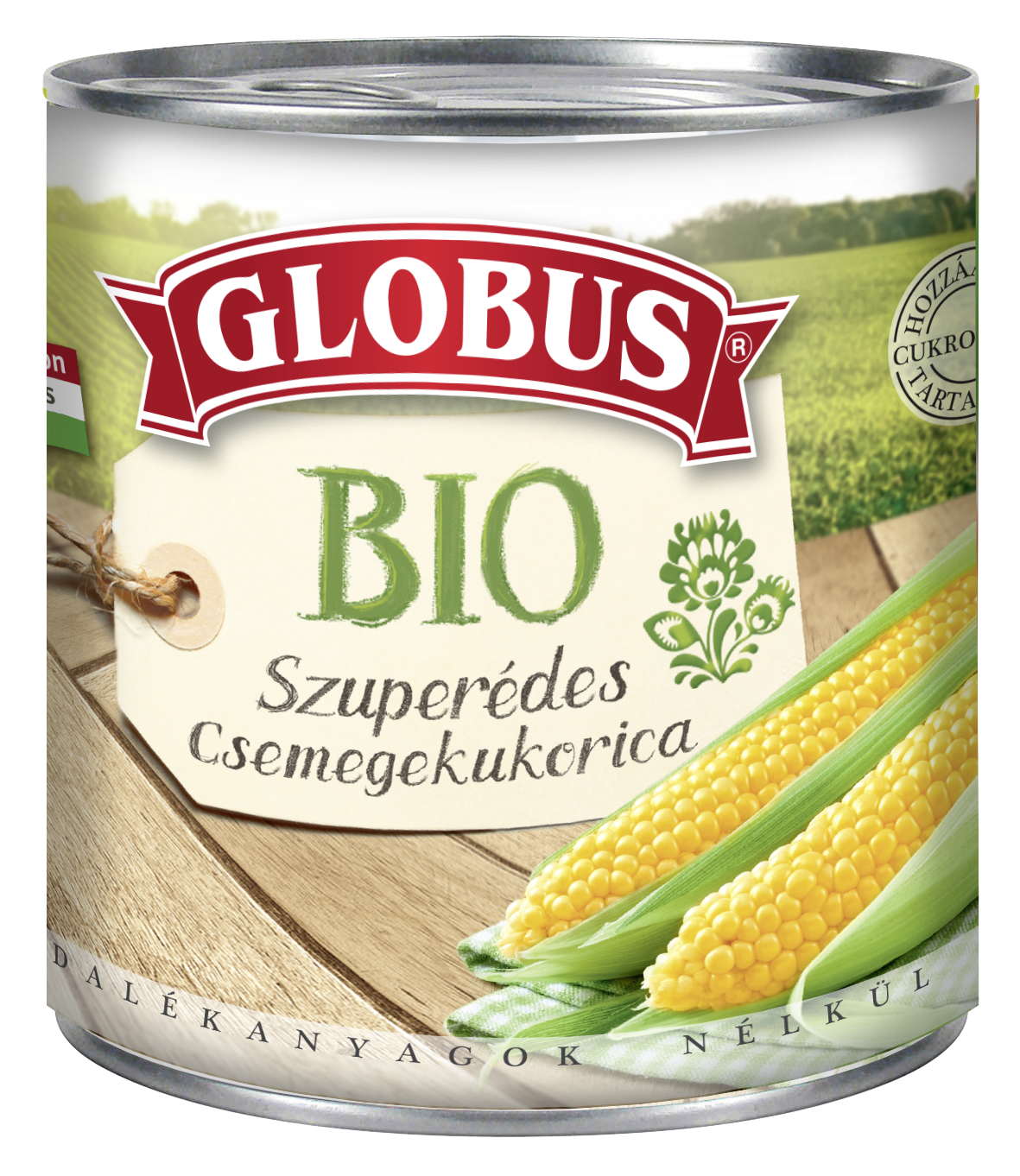 GLOBUS BIO Szuperédes csemegekukorica vákuumzárású 340 g/285 g